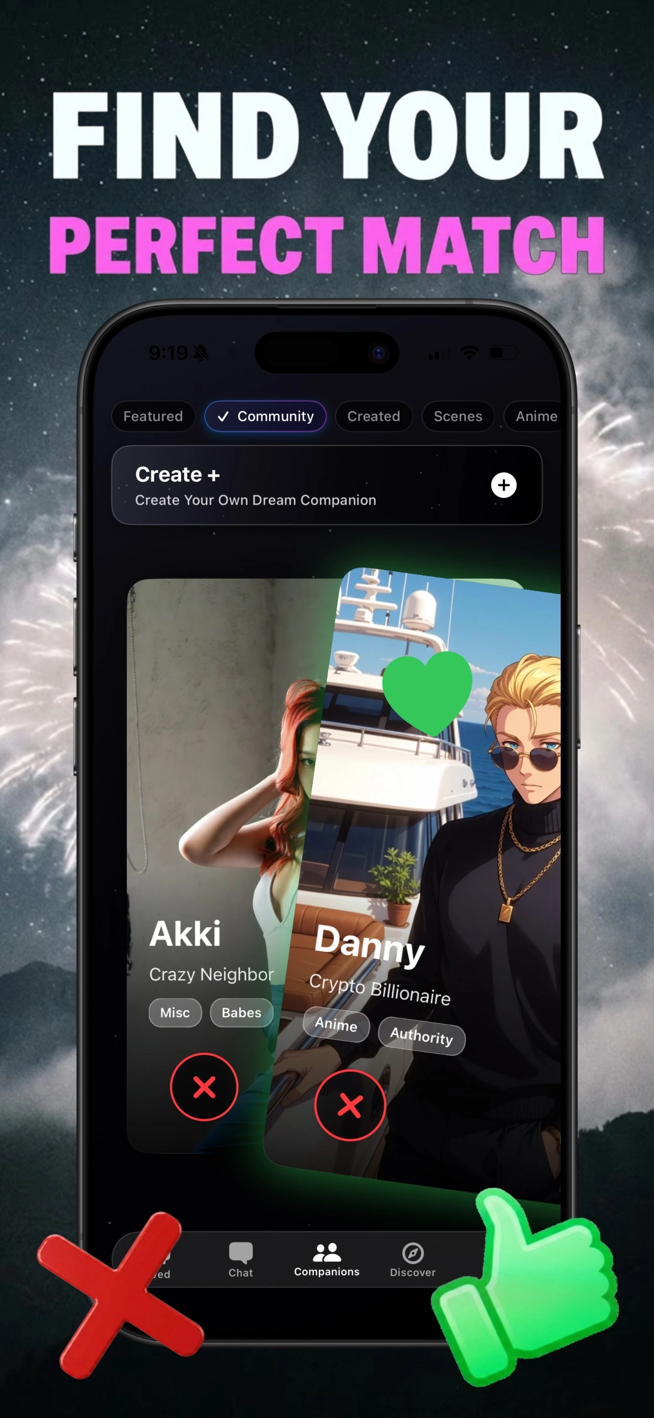 AI Chat 18+ immersive chat experience